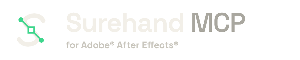 Surehand MCP for Adobe After Effects